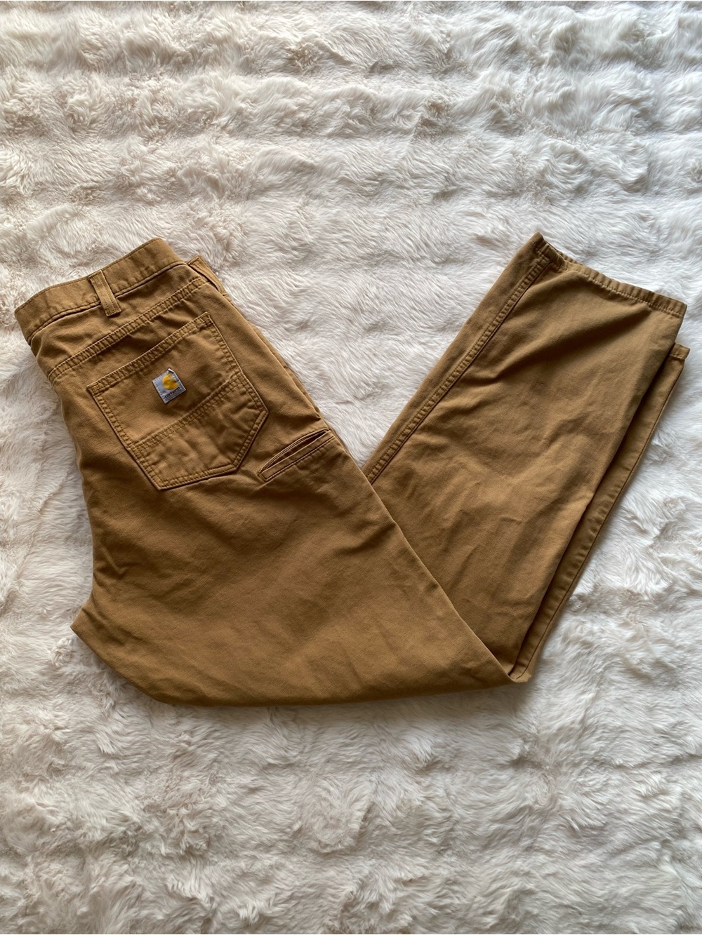 Vintage Carhartt Men's Tan Work Chinos - Rugged Utility Trousers